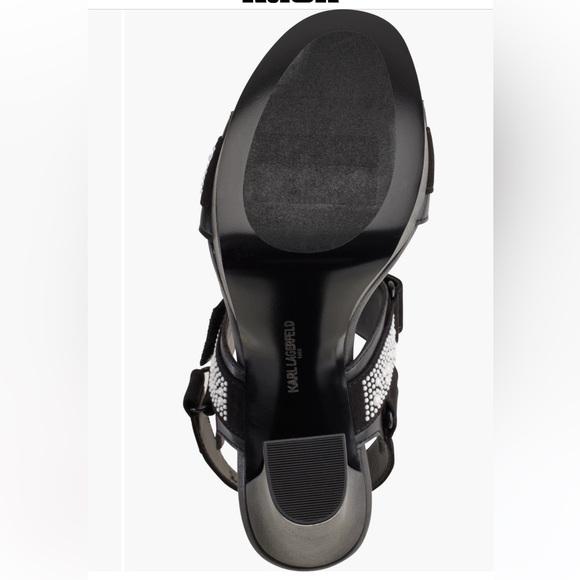 Karl lagerfeld Paris Alessia Faux Pearl Platform Sandal nwt - Picture 4 of 10